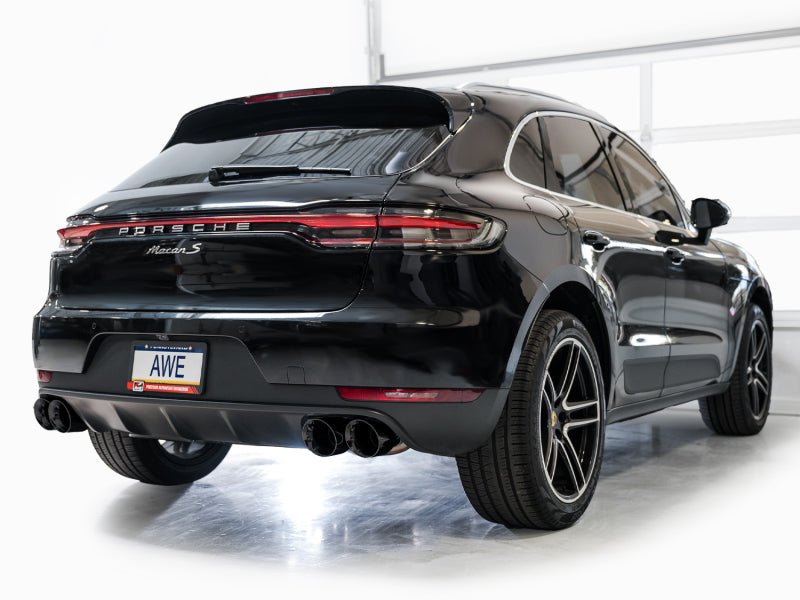 AWE Tuning - AWE Tuning 19 - 21 Porsche Macan 3.0T/2.9TT Touring Edition Catback Exhaust w/ Diamond Black Tips - Demon Performance