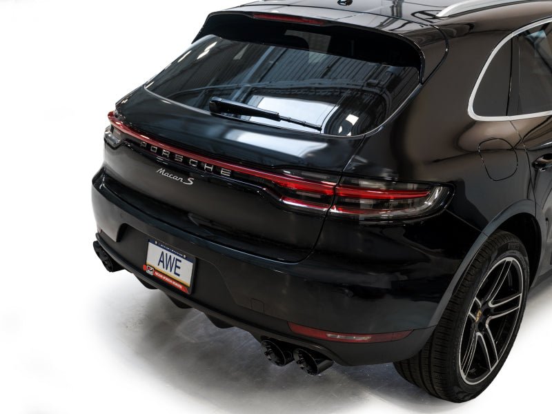 AWE Tuning - AWE Tuning 19 - 21 Porsche Macan 3.0T/2.9TT Touring Edition Catback Exhaust w/ Diamond Black Tips - Demon Performance