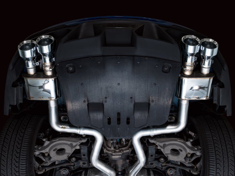 AWE Tuning - AWE Tuning 21 - 23 Ford Mustang Mach 1 SwitchPath Cat Back Exhaust w/ Quad Chrome Silver Tips - Demon Performance