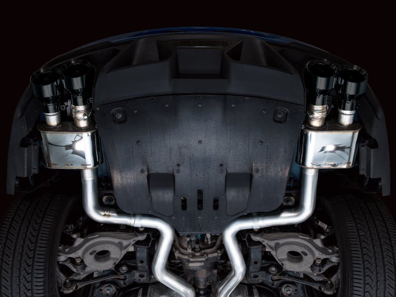AWE Tuning - AWE Tuning 21 - 23 Ford Mustang Mach 1 SwitchPath Cat Back Exhaust w/ Quad Diamond Black Tips - Demon Performance