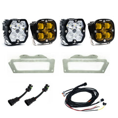 Baja Designs - Baja Designs 10 - 18 Dodge Ram 2500/3500 / 09 - 12 1500 Squadron SAE 2.0 Fog Kit (SAE Fog) - Baja Amber - Demon Performance