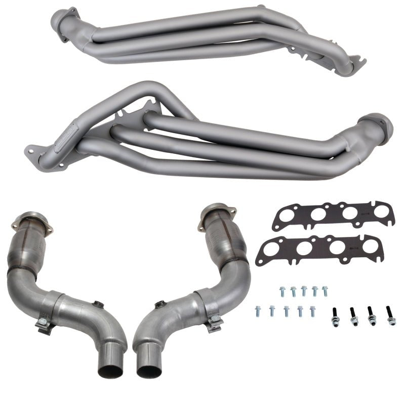 BBK - BBK 15 - 23 Ford Mustang GT 1 - 3/4 Long Tube Headers w/High Flow Catted X - Pipe (Ti Ceramic) - Demon Performance