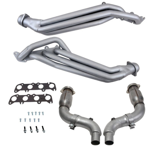 BBK - BBK 15 - 23 Ford Mustang GT 5.0 1 - 7/8in Long Tube Headers w/High Flow Catted Mid Pipe (Ti Ceramic) - Demon Performance