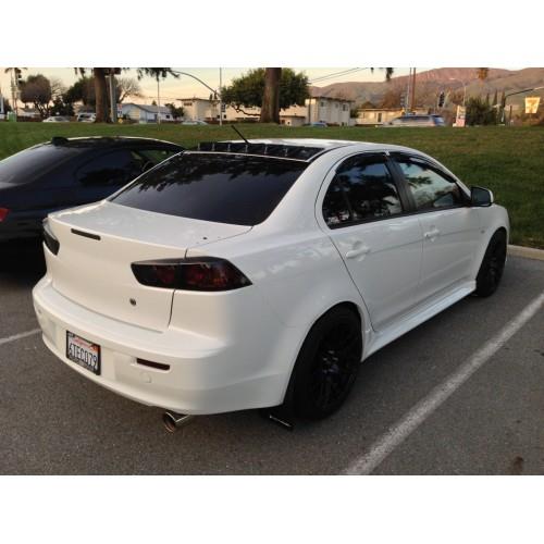 BLOX Racing - BLOX Racing 08+ Mitsubishi Lancer Vortex Generator - ABS Black - Demon Performance