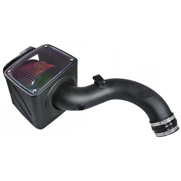 S&B - Cold Air Intake For 01 - 04 Chevrolet Silverado GMC Sierra V8 - 6.6L LB7 Duramax Cotton Cleanable Red S&B - Demon Performance