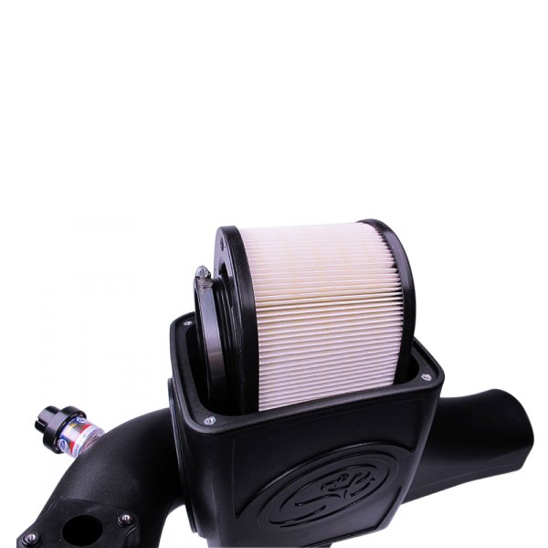 S&B - Cold Air Intake For 03 - 07 Ford F250 F350 F450 F550 V8 - 6.0L Powerstroke Dry Extendable White S&B - Demon Performance