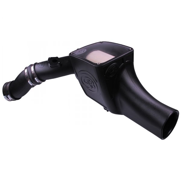 S&B - Cold Air Intake For 03 - 07 Ford F250 F350 F450 F550 V8 - 6.0L Powerstroke Dry Extendable White S&B - Demon Performance
