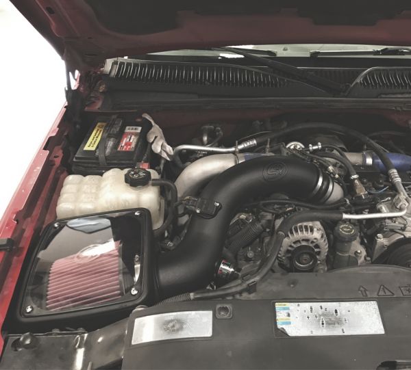 S&B - Cold Air Intake For 04 - 05 Chevrolet Silverado GMC Sierra V8 - 6.6L LLY Duramax Cotton Cleanable Red S&B - Demon Performance