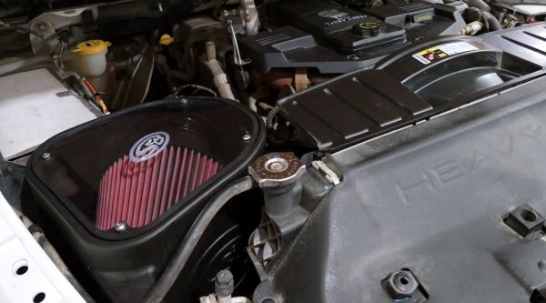 S&B - Cold Air Intake For 10 - 12 Dodge Ram 2500 3500 6.7L Cummins Cotton Cleanable Red S&B - Demon Performance