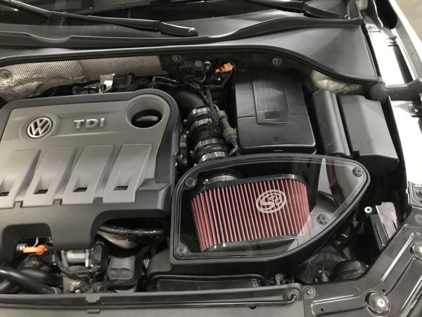S&B - Cold Air Intake For 10 - 14 VW 2.0L TDI , 2015 VW Jetta 2.0L TDI Cotton Cleanable Red S&B - Demon Performance