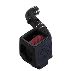 S&B - Cold Air Intake For 11 - 16 Chevrolet Silverado GMC Sierra V8 - 6.6L LML Duramax Cotton Cleanable Red S&B - Demon Performance