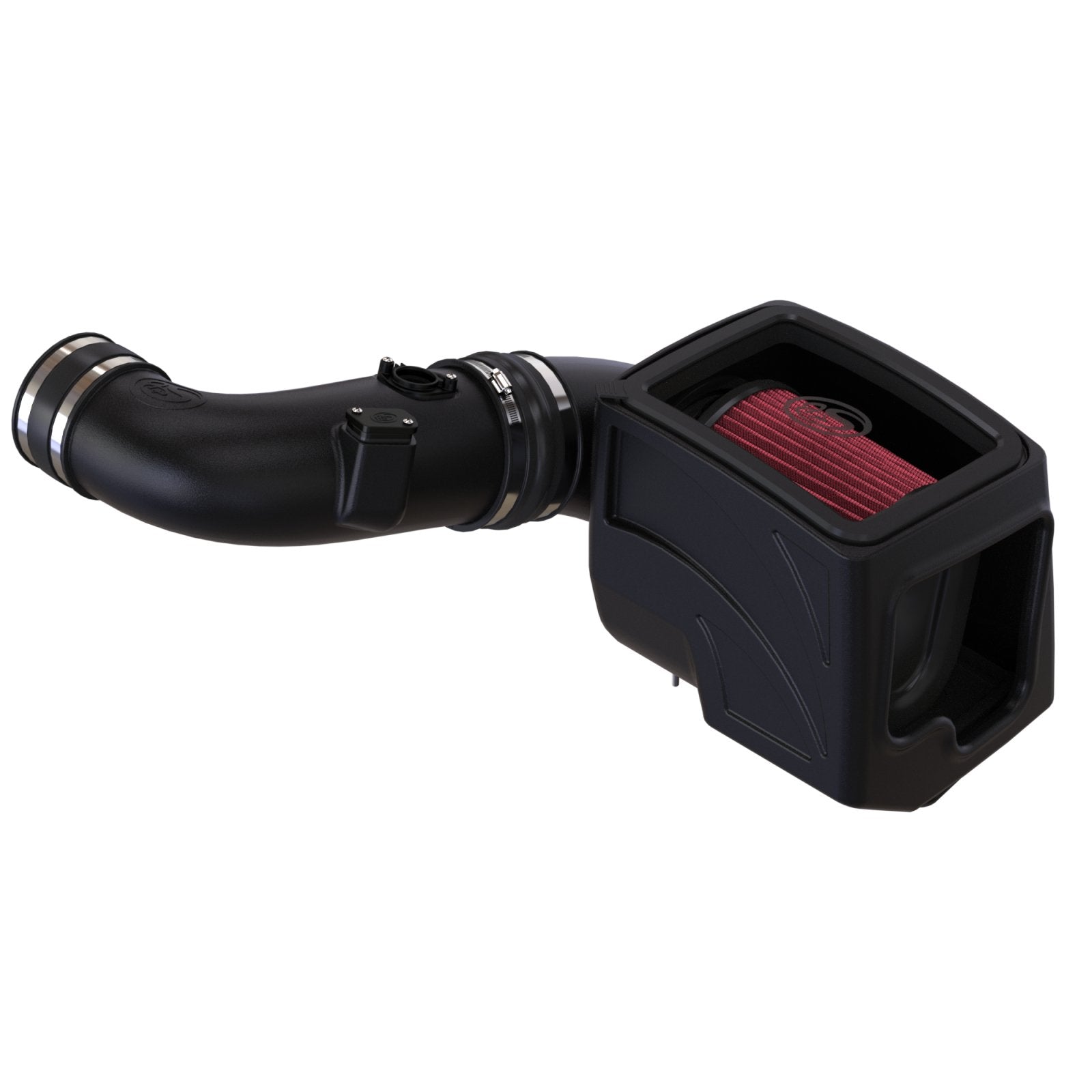 S&B - Cold Air Intake For 11 - 16 Chevrolet Silverado GMC Sierra V8 - 6.6L LML Duramax Cotton Cleanable Red S&B - Demon Performance