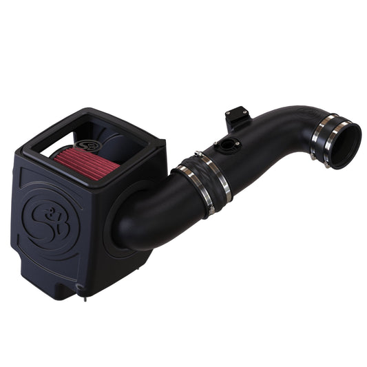 S&B - Cold Air Intake For 11 - 16 Chevrolet Silverado GMC Sierra V8 - 6.6L LML Duramax Cotton Cleanable Red S&B - Demon Performance