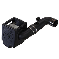 S&B - Cold Air Intake For 11 - 16 Chevrolet Silverado GMC Sierra V8 - 6.6L LML Duramax Dry Extendable White S&B - Demon Performance