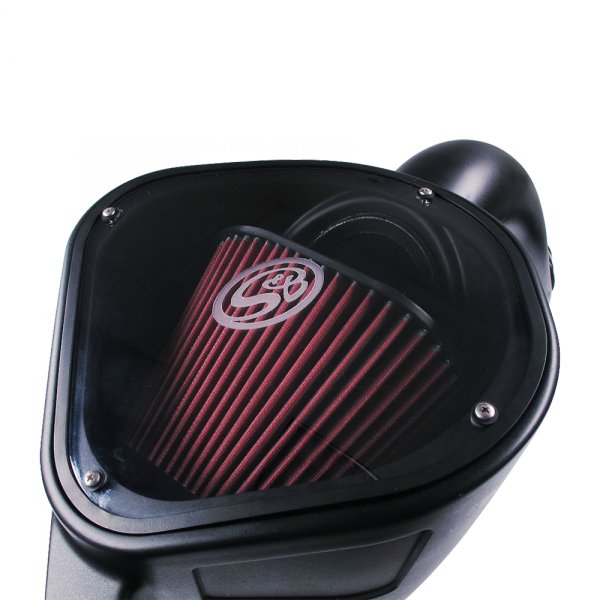 S&B - Cold Air Intake For 13 - 18 Dodge Ram 2500 3500 L6 - 6.7L Cummins Cotton Cleanable Red S&B - Demon Performance