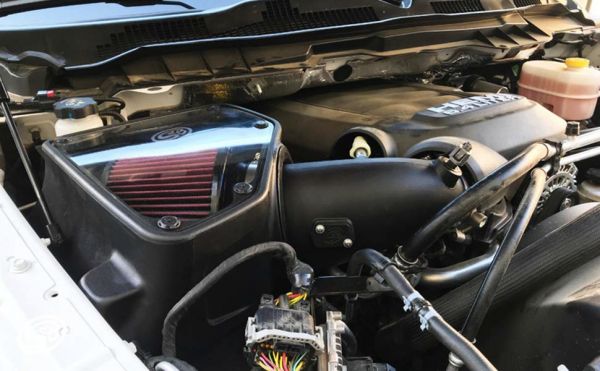 S&B - Cold Air Intake For 14 - 18 Dodge Ram 2500/ 3500 Hemi V8 - 6.4L Dry Extendable White S&B - Demon Performance