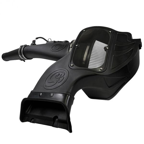 S&B - Cold Air Intake For 18 - 19 Ford F150 3.0L Powerstroke Diesel Dry Extendable White S&B - Demon Performance