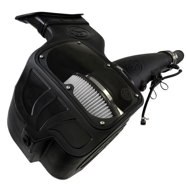 S&B - Cold Air Intake For 18 - 19 Ford F150 3.0L Powerstroke Diesel Dry Extendable White S&B - Demon Performance