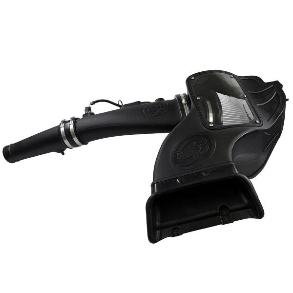 S&B - Cold Air Intake For 18 - 19 Ford F150 3.0L Powerstroke Diesel Dry Extendable White S&B - Demon Performance