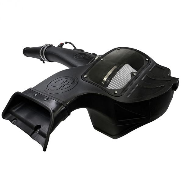 S&B - Cold Air Intake For 18 - 19 Ford F150 3.0L Powerstroke Diesel Dry Extendable White S&B - Demon Performance