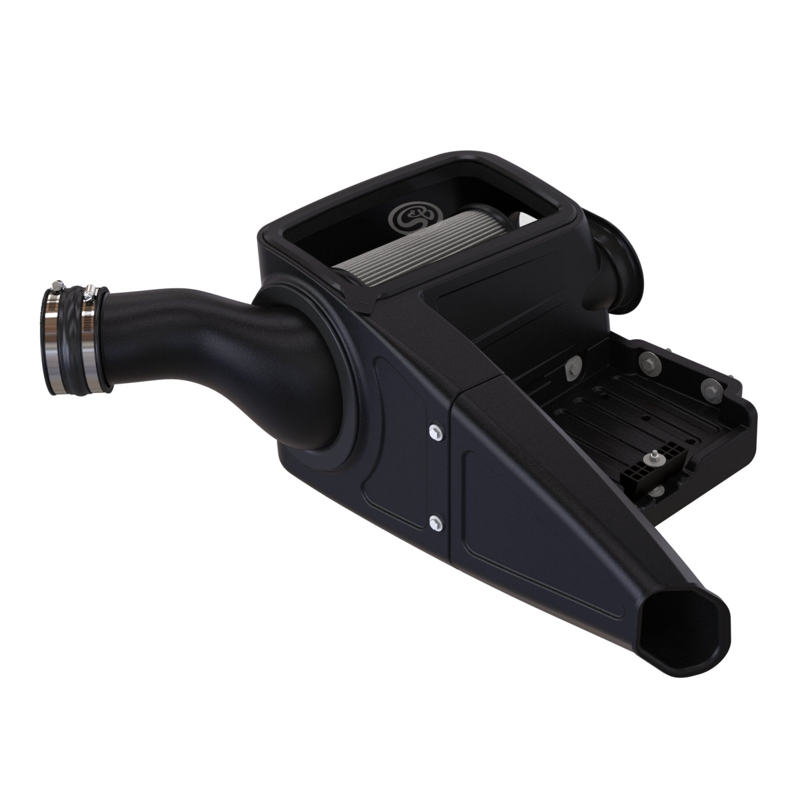 S&B - Cold Air Intake For 98 - 03 Ford F250 F350 F450 F550 V8 - 7.3L Powerstroke Dry Extendable White S&B - Demon Performance