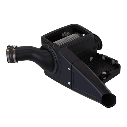 S&B - Cold Air Intake For 98 - 03 Ford F250 F350 F450 F550 V8 - 7.3L Powerstroke Dry Extendable White S&B - Demon Performance
