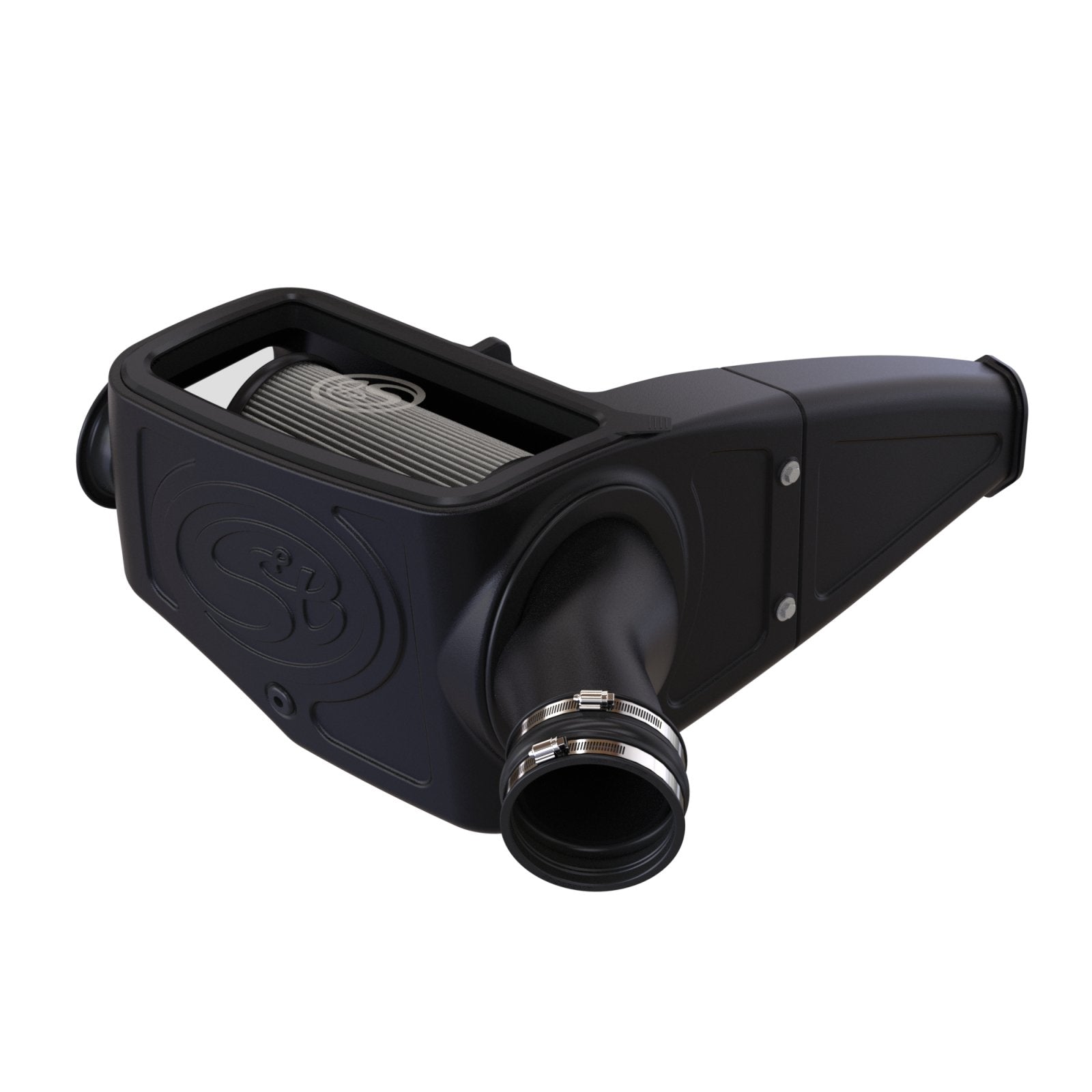 S&B - Cold Air Intake For 98 - 03 Ford F250 F350 F450 F550 V8 - 7.3L Powerstroke Dry Extendable White S&B - Demon Performance