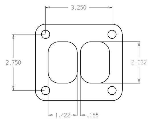 Cometic Gasket - Cometic Turbo FLG T-Series Exhaust Inlet .010in Exhaust Gasket - Demon Performance