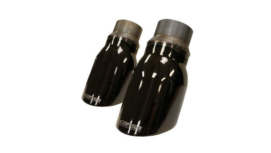 CORSA Performance - Corsa 15-17 Dodge Charger R/T Pursuit Valance 2.5in Inlet / 4in Outlet Black PVD Tip Kit - Demon Performance