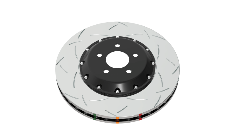 DBA - DBA 09 - 11 Nissan GTR R - 35 Front Slotted 5000 Series 2 Piece Rotor Assembled w/ Black Hat - Demon Performance