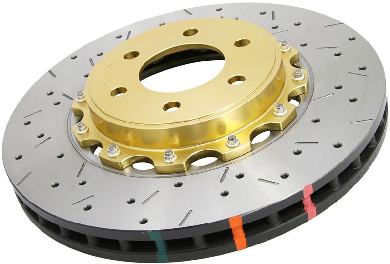 DBA - DBA 09+ Nissan 370Z Sport / Infiniti G37 Sport Front Drilled & Slotted 5000 Series 2 Piece Rotors - Demon Performance