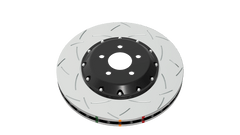 DBA - DBA 09+ Nissan GTR R - 35 Rear Slotted 5000 Series 2 Piece Rotor Assembled w/ Black Hat - Demon Performance