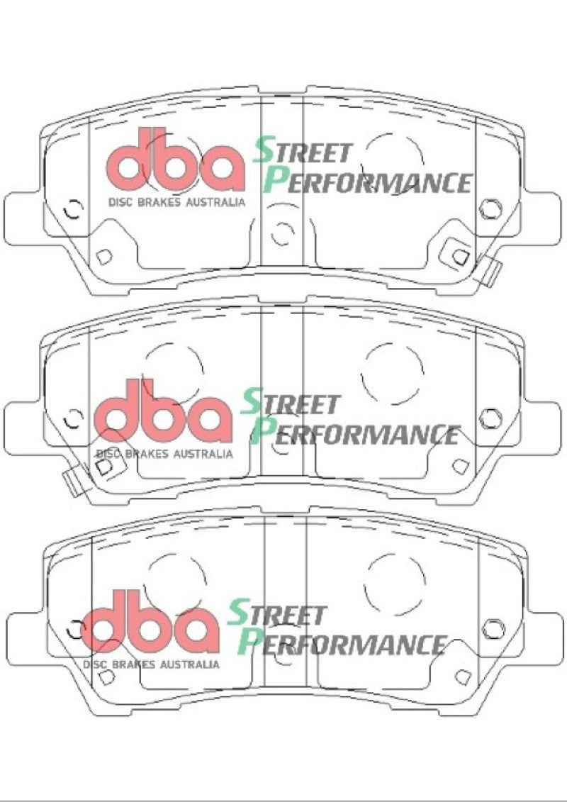DBA - DBA 15-19 Ford Mustang GT (w/Performance Package/380mm Front Rotor) SP Performance Rear Brake Pads - Demon Performance