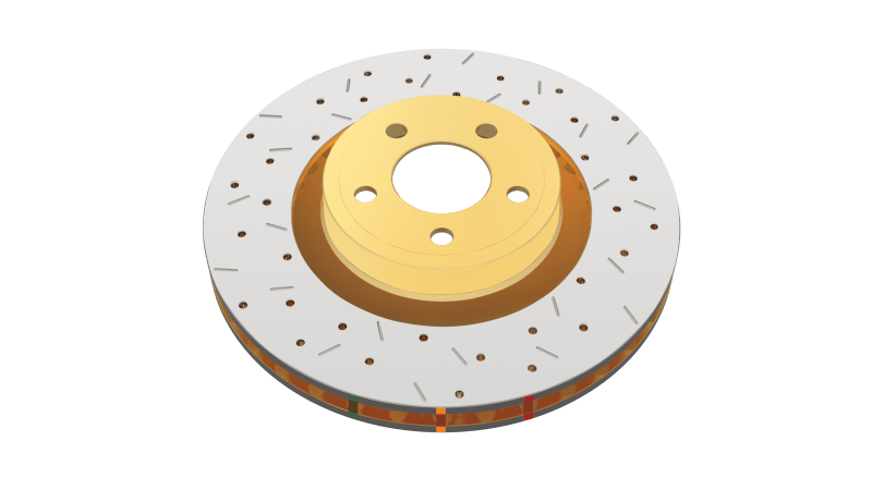 DBA - DBA 7/90 - 96 Turbo/6/89 - 96 Non - Turbo 300ZX Rear Drilled & Slotted 4000 Series Rotor - Demon Performance