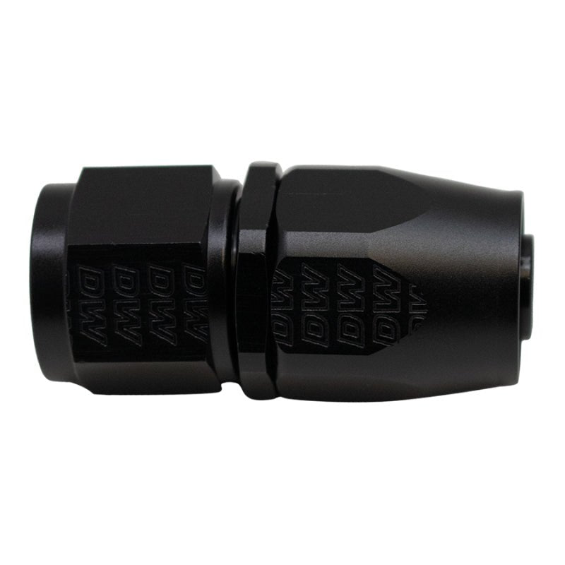 DeatschWerks - DeatschWerks 10AN Female Swivel Straight Hose End CPE - Anodized Matte Black - Demon Performance