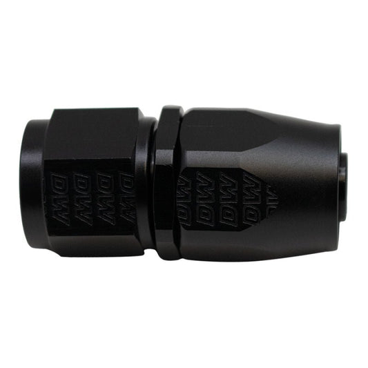 DeatschWerks - DeatschWerks 10AN Female Swivel Straight Hose End CPE - Anodized Matte Black - Demon Performance
