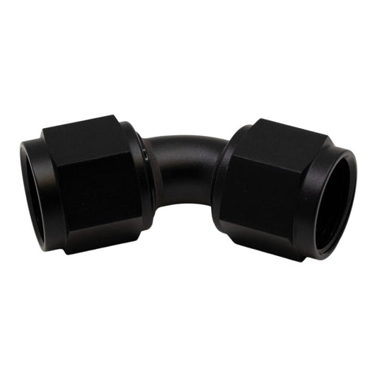 DeatschWerks - DeatschWerks 10AN Flare Female Swivel 45-Degree to 10AN Flare Female Swivel - Anodized Matte Black - Demon Performance