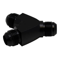 DeatschWerks - DeatschWerks 10AN Male Flare to 10AN Male Flare to 10AN Male Flare Y Fitting - Anodized Matte Black - Demon Performance