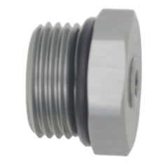 DeatschWerks - DeatschWerks 10AN ORB Male Plug Fitting with 1/8in NPT Gauge Port - Anodized DW Titanium - Demon Performance