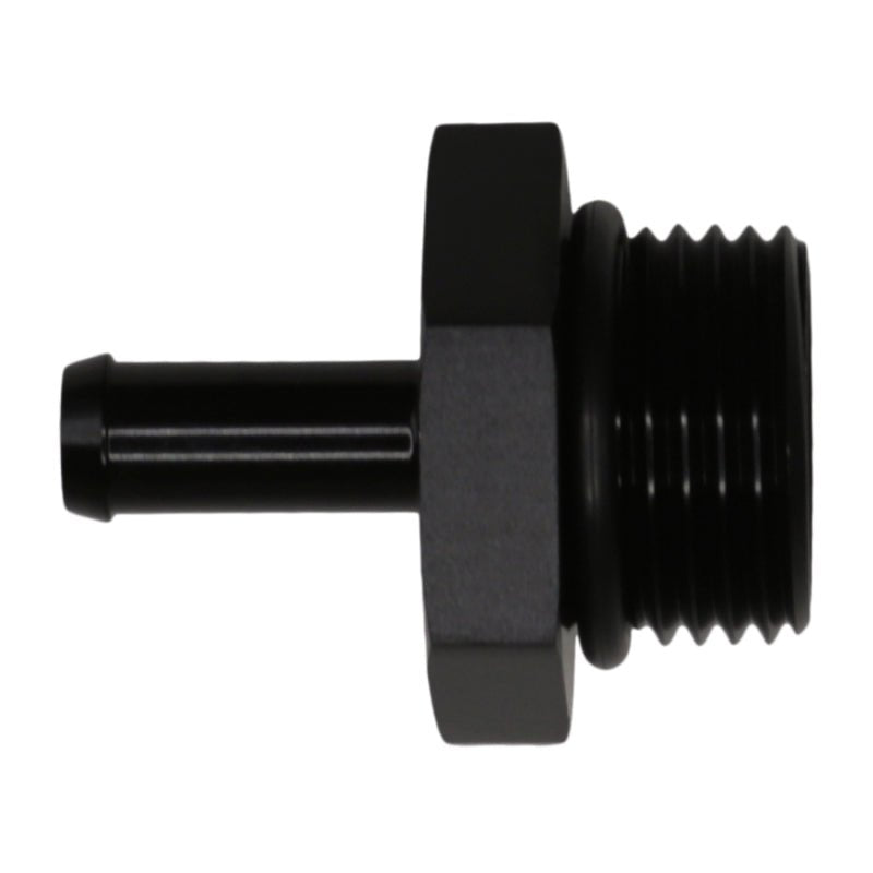 DeatschWerks - DeatschWerks 10AN ORB Male to 5/16in Male Barb Fitting - Anodized Matte Black - Demon Performance