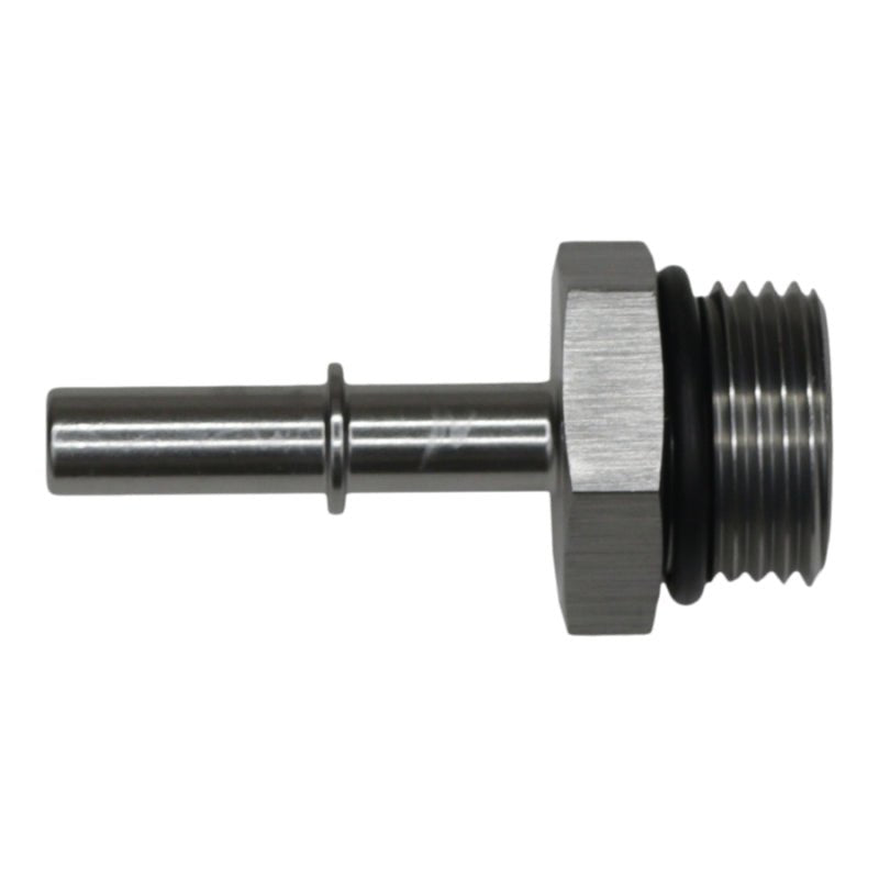 DeatschWerks - DeatschWerks 10AN ORB Male to 5/16in Male EFI Quick Connect Adapter - Anodized DW Titanium - Demon Performance