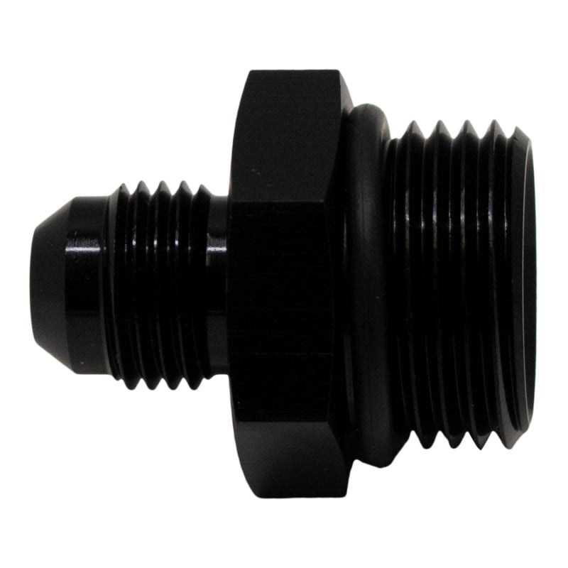 DeatschWerks - DeatschWerks 10AN ORB Male to 6AN Male Flare Adapter (Incl O-Ring) - Anodized Matte Black - Demon Performance