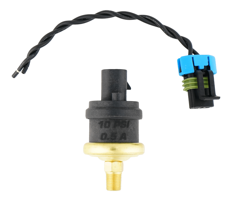 DeatschWerks - DeatschWerks 10psi 1/8th NPT Adjustable (8 - 12PSI) Hobbs Switch with Pigtail (0.5A) - Demon Performance