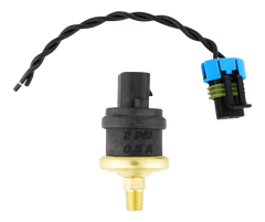 DeatschWerks - DeatschWerks 2psi 1/8th NPT Adjustable (1 - 3psi) Hobbs Switch with Pigtail (0.5A) - Demon Performance