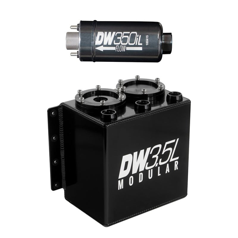 DeatschWerks - DeatschWerks 3.5L Modular Surge Tank (Incl. 1 DW350iL In-Line Fuel Pump) - Demon Performance