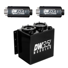 DeatschWerks - DeatschWerks 3.5L Modular Surge Tank (Incl. 2 DW350iL In-Line Fuel Pump) - Demon Performance