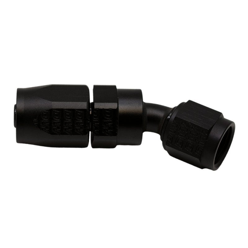 DeatschWerks - DeatschWerks 6 AN Female Flare Swivel 30-Degree Hose End CPE - Anodized Matte Black - Demon Performance