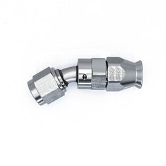 DeatschWerks - DeatschWerks 6 AN Female Flare Swivel 30-Degree Hose End PTFE - Anodized Matte Black - Demon Performance