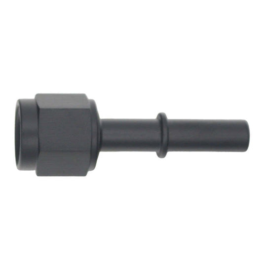 DeatschWerks - DeatschWerks 6AN Female Flare Swivel to 5/16in Male EFI Quick Disconnect - Anodized Matte Black - Demon Performance