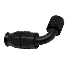 DeatschWerks - DeatschWerks 6AN Female Swivel 90-Degree Hose End PTFE (Incl 1 Olive Insert) - Anodized Matte Black - Demon Performance